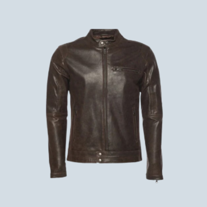 Murphy Brown Café Racer Leather Jacket